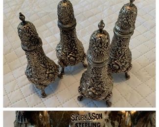 S. Kirk & Son Repousse Sterling Shakers #58