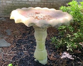 Cement Bird Bath