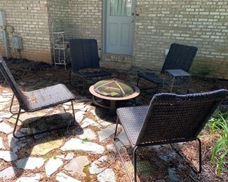 Outdoor Chairs and Fire Pit