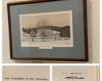 Bob Timberlake "Near Grandfather" Signed Print