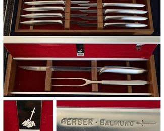 Nice Gerber Carving Set with 8 Knives