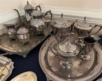 Silverplate Coffee/Tea Service Sets