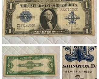 1923 Silver Certificate Large Note