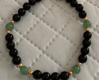 14K Gold/Jade Bracelet