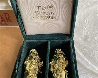 Bombay Company Figural Santa Salt and Pepper Shakers