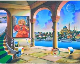 Ferjo "Cruising the Danube" Original Acrylic on Canvas