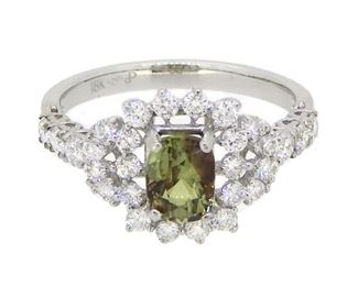 1.09ct Alexandrite & 0.80ct Diamond Ring