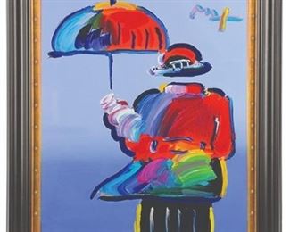 Max Original Mixed Media Certified by the Peter Max Studio