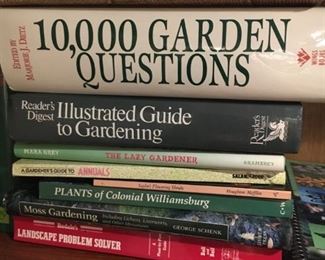 Some of the gardening books.  $5 each.