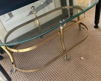 Brass coffee table