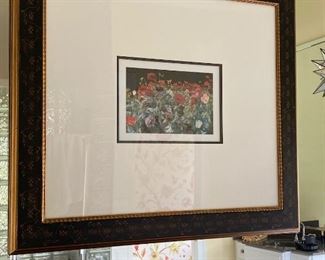 Oversized Frame with Poppy Print