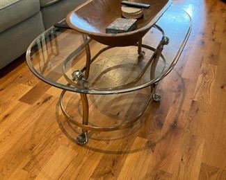 Brass coffee table