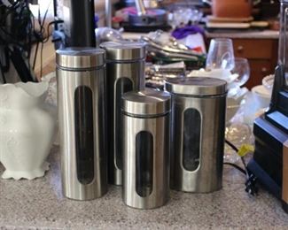Kitchen containers - all in chrome
