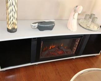Electric fireplace cabinet