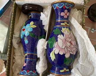 CLOISONNE VASES