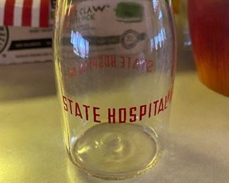 STATE HOSPITAL CREAM BOTTLE