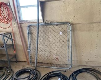 FENCE GATE; WATER HOSES