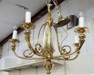 vintage brass chandelier