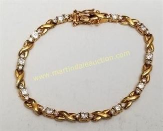 sterling silver gold plated bracelet