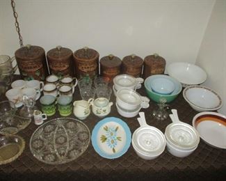 Glassware and canister set