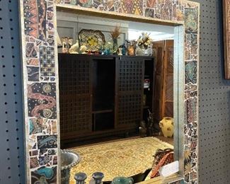 Reduced! Now $500! Mosaic Mirror by Local Lexington Artist Debbie Westerfield - matching buffet listed separately