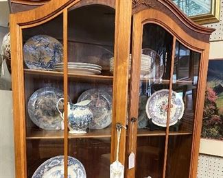 Reduced! Now $475. Beautiful Fruitwood China Cabinet.