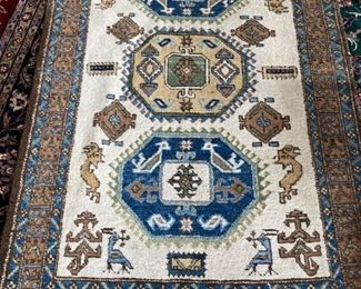5’6” long x 3’7” wide Made in Iran wool rug $1,195