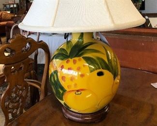 Reduced! Now $75. Beautiful Lemon Lamp