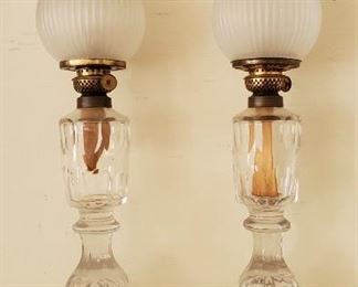 Wonderful Pair Oil Lamps