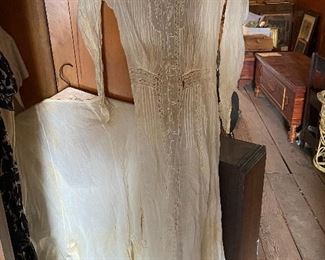 Old Muslin Dress and slip