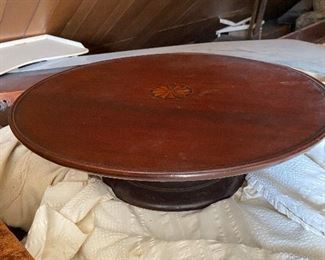 Lazy Susan with inlay