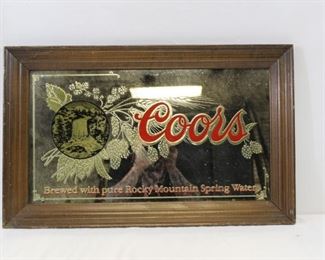 Coors Framed Bar Mirror 