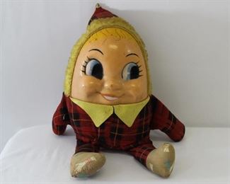 Vintage Plush Humpty Dumpty Doll