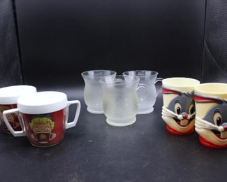 Vintage Collectable Kool-Aid, Bugs Bunny, & Campbell's Soup Cups
