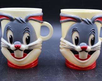 Vintage Collectable Kool-Aid, Bugs Bunny, & Campbell's Soup Cups