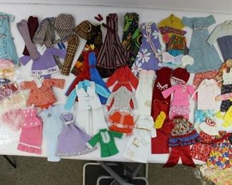 LOT 2. Collection of quality vintage hand-made Barbie doll clothes.
