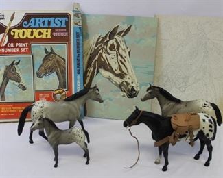 Vintage Horse toy lot