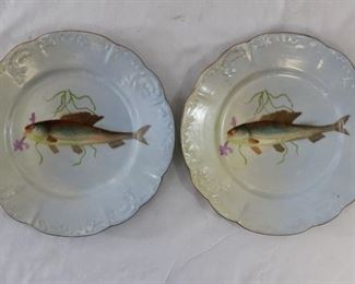 Limoges France Fish Plates