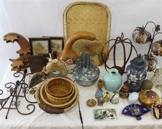 Baskets, Fountain, Vases, Candle Holders, Trinket Trays & more