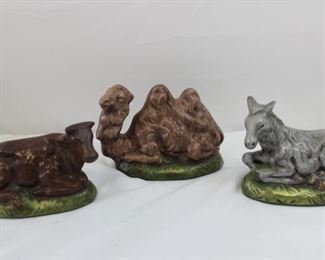 Ceramic Nativity Set Figurines 