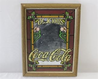 Vintage Delicious Coca-Cola Mirror Sign