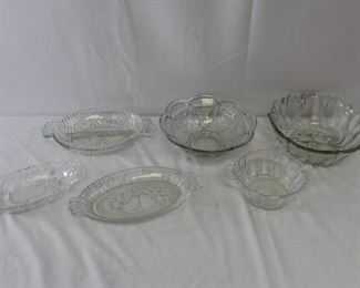 Glass Serving Bowls & Platters 