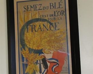 Semez Du Blé Antique WWI Poster by Suzanne Ferrand $400 with guarantee of authenticity