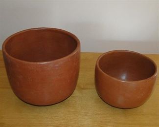 Terra Cotta Bowls (there is a third one) $30 for all three