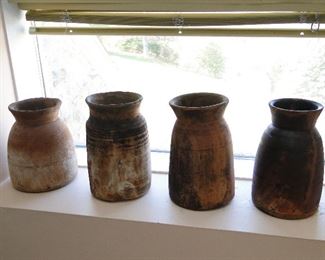 Wood Open Canisters/Vases from Paris $75 for all