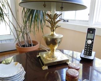 Pineapple brass lamp $40