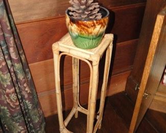 Bamboo Stand $10, Planter $15