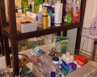 lots of pharmacy and drugstore items
