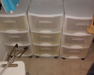 storage bins on rollers