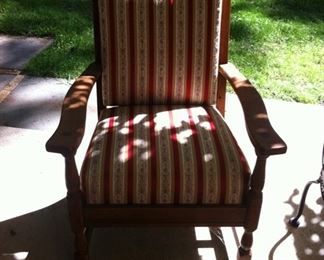 Vintage chair with new upholstery $200